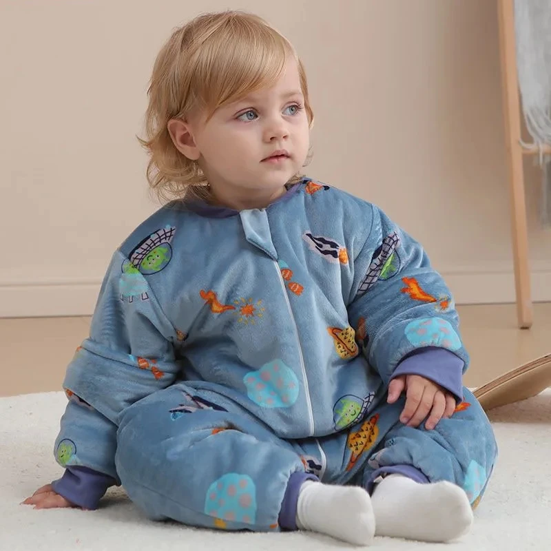 Cartoon Baby Sleeping Bag Autumn Winter Thickened Boys Girls Sleeping Bag infants Warm Cotton Rompers One-piece Pajamas
Cartoon Baby Sleeping Bag Autumn Winter Thickened Boys Girls Sleeping Bag infants Warm Cotton Rompers One-piece Pajamas