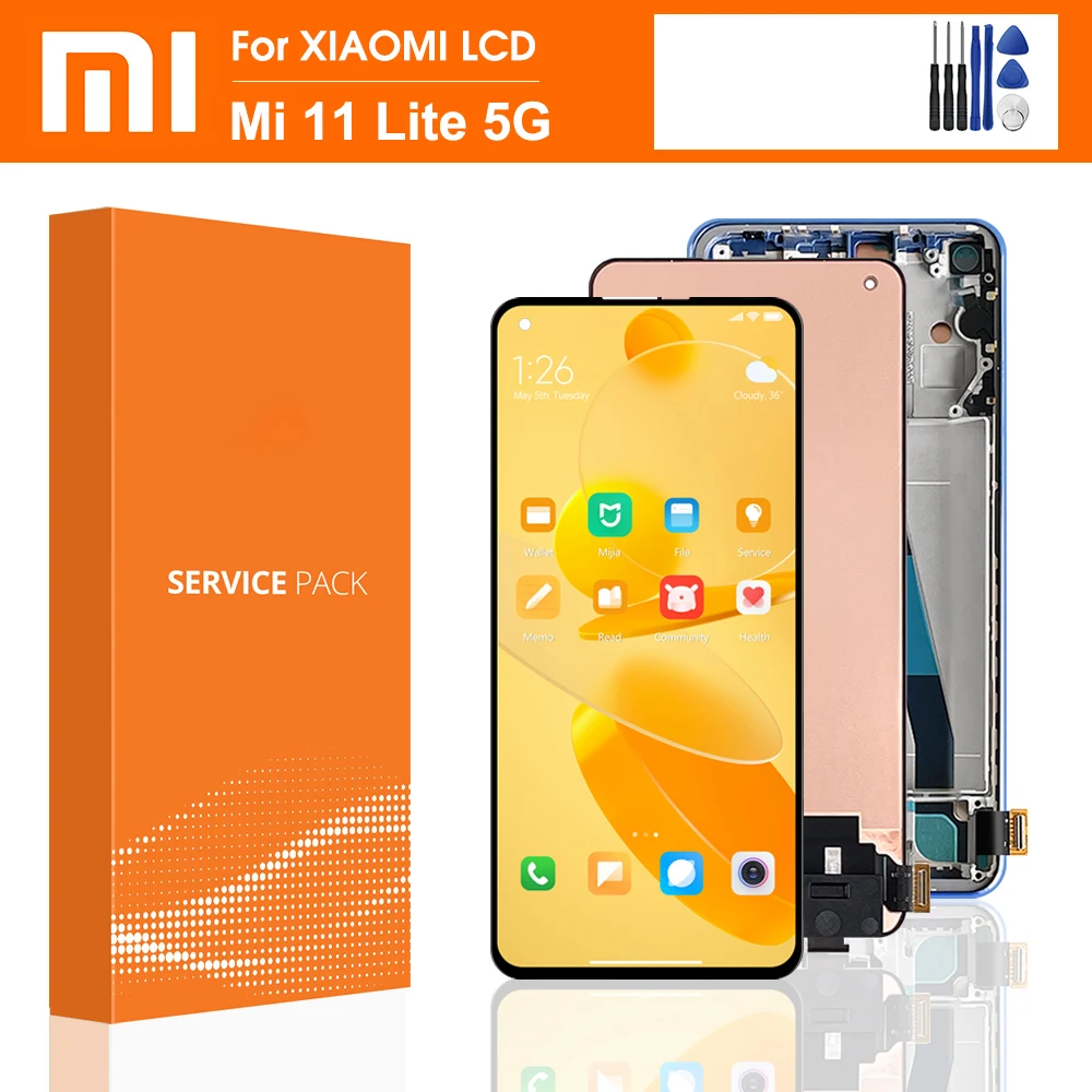 6.55" Original For Xiaomi Mi 11 Lite 5G LCD Display Touch Screen Panel Digitizer +Frame For Xiaomi 11 Mi11 Lite LCD Display Best
6.55" Original For Xiaomi Mi 11 Lite 5G LCD Display Touch Screen Panel Digitizer +Frame For Xiaomi 11 Mi11 Lite LCD Display Best