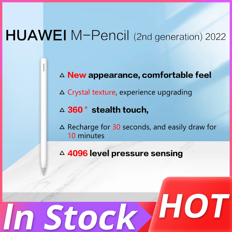 Оригинальный стилус HUAWEI M-Pencil (2-е и 3-е поколение) Белый емкостный стилус для MatePad Pro MatePad Paper MateBook E Touch Pen
Оригинальный стилус HUAWEI M-Pencil (2-е и 3-е поколение) Белый емкостный стилус для MatePad Pro MatePad Paper MateBook E Touch Pen