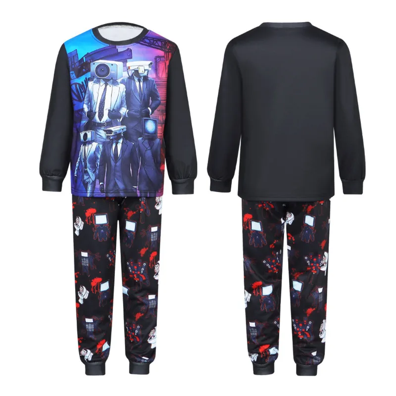 Skibidi Toilet Cosplay G-MAN Pajamas Monitor Man Toilet Man 3d Printed Tracksuit Boys Girls Halloween Costumes Nightwear Set
Skibidi Toilet Cosplay G-MAN Pajamas Monitor Man Toilet Man 3d Printed Tracksuit Boys Girls Halloween Costumes Nightwear Set