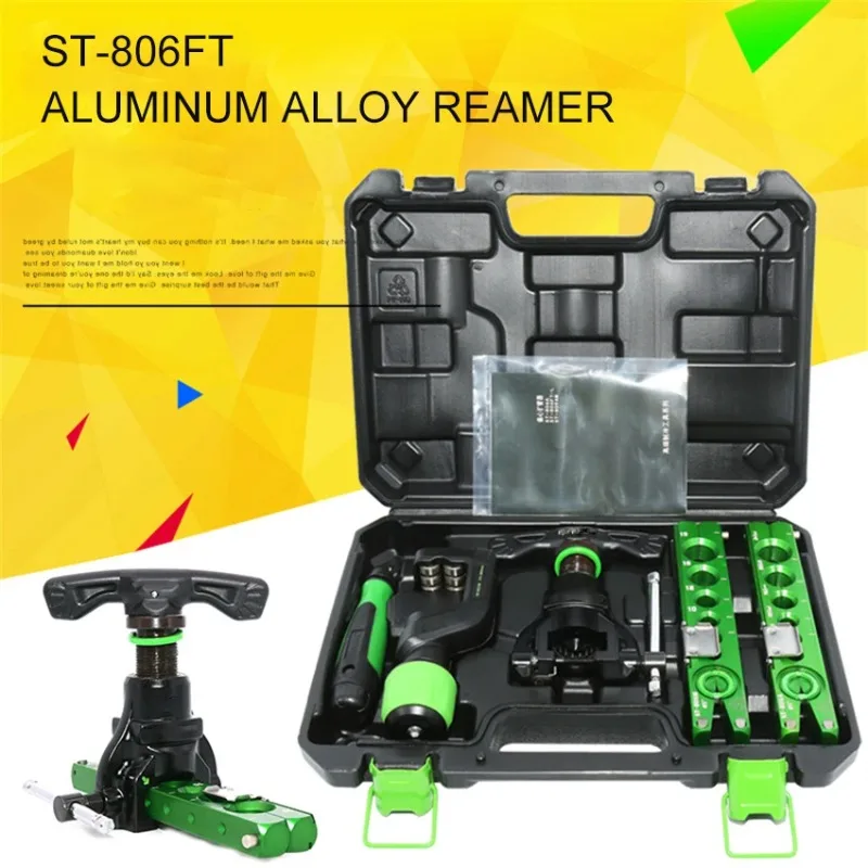 ST-806FT Copper Pipe Expander Set Air Conditioner Metric Reamer Flare Tool Pipe Flaring Tool Set Tube Expander Tools Kit
ST-806FT Copper Pipe Expander Set Air Conditioner Metric Reamer Flare Tool Pipe Flaring Tool Set Tube Expander Tools Kit