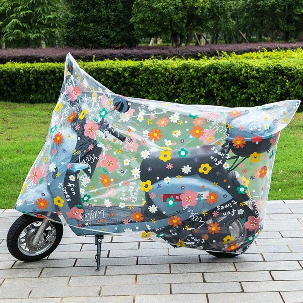 Useful PEVA Windproof Flower Pattern Bike Rain Cover for Travel Electric Car Jacket Electric Car Jacket
Useful PEVA Windproof Flower Pattern Bike Rain Cover for Travel Electric Car Jacket Electric Car Jacket