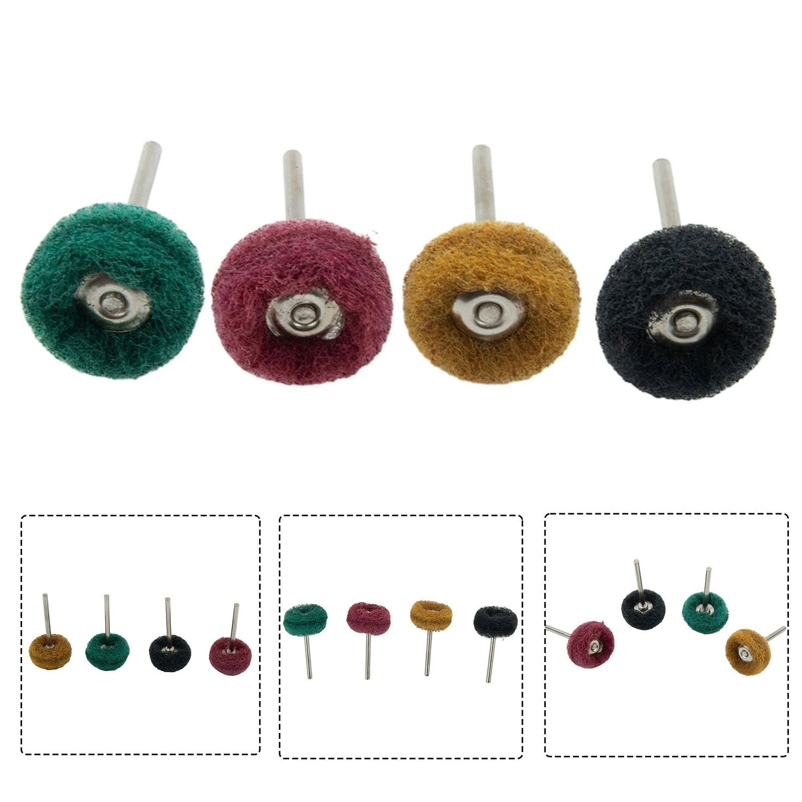 High quality Nylon Buffing Brush Grinding Wheel Set Effective Polishing for Metal and Non Metallic Materials 4pcs
High quality Nylon Buffing Brush Grinding Wheel Set Effective Polishing for Metal and Non Metallic Materials 4pcs