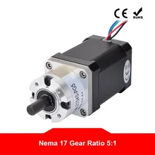 4-lead Nema 17 Stepper Motor 42 Motor Extruder Gear Stepper Motor Ratio 5:1 Planetary Gearbox 2.1A Nema17 Step Motor
4-lead Nema 17 Stepper Motor 42 Motor Extruder Gear Stepper Motor Ratio 5:1 Planetary Gearbox 2.1A Nema17 Step Motor