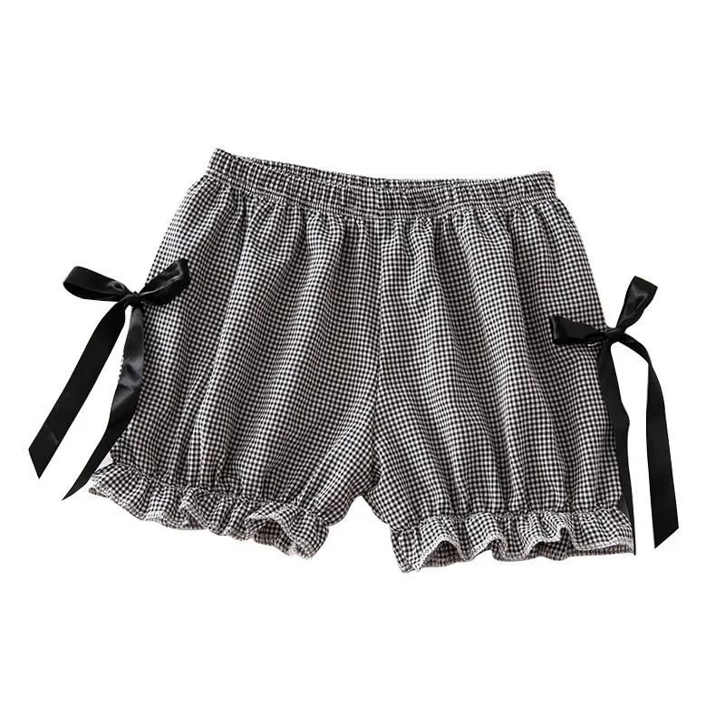 Lolita Style Plaid Shorts Women Ribbon Bow Decoration Elastic Waist Cute Shorts for Sweet Girls Kawaii Clothes
Lolita Style Plaid Shorts Women Ribbon Bow Decoration Elastic Waist Cute Shorts for Sweet Girls Kawaii Clothes