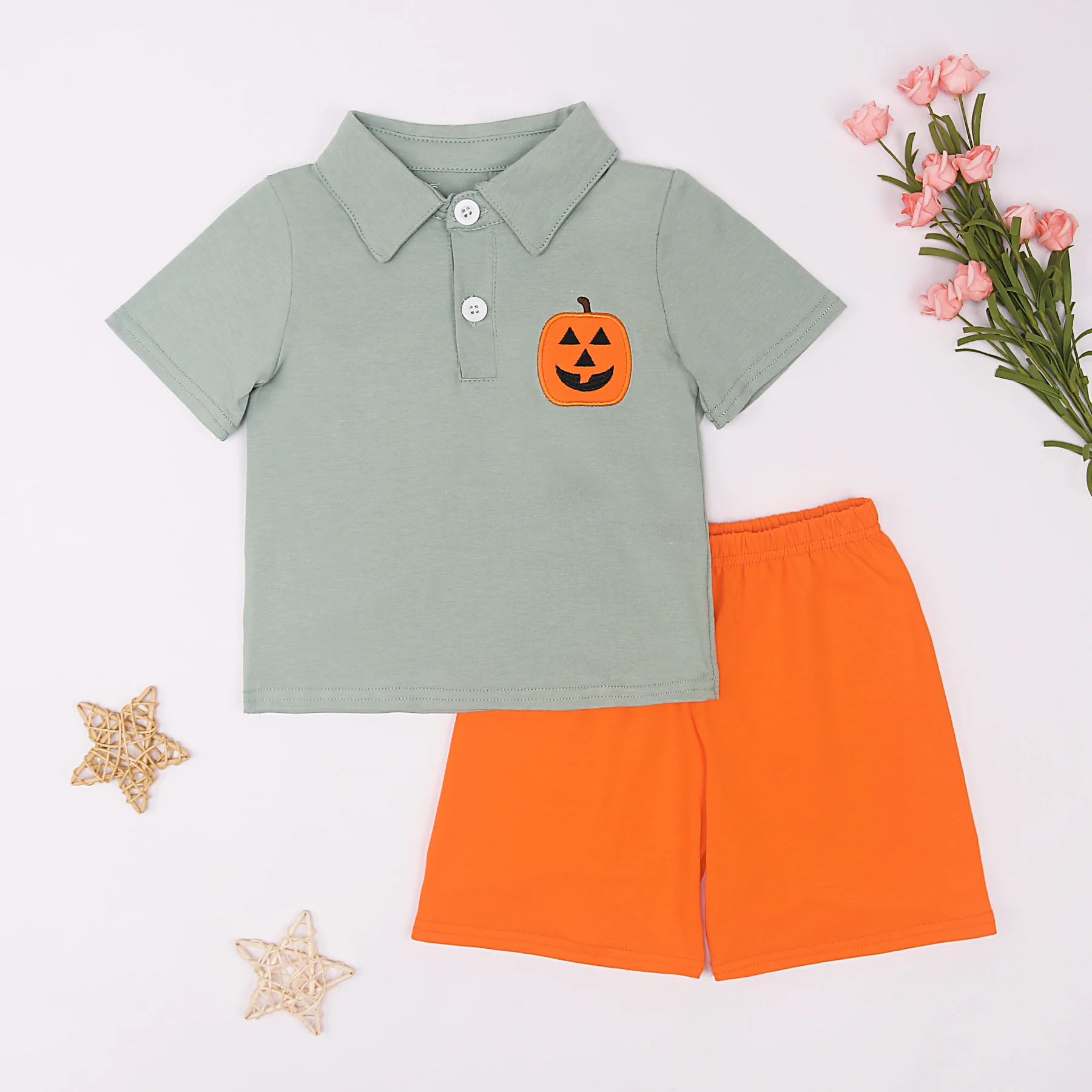 Halloween Kids Boys Clothes Juvenile Baby Gray Suit With Pumkin Grimace Applique Fashion Plaid Shorts Outfit Cotton Daily Set
Halloween Kids Boys Clothes Juvenile Baby Gray Suit With Pumkin Grimace Applique Fashion Plaid Shorts Outfit Cotton Daily Set