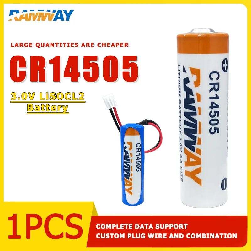 

RAMWAY CR14505 Intelligent water meter, gas meter, wireless monitoring, sound and light alarm, sensor 5, 3V lithium battery