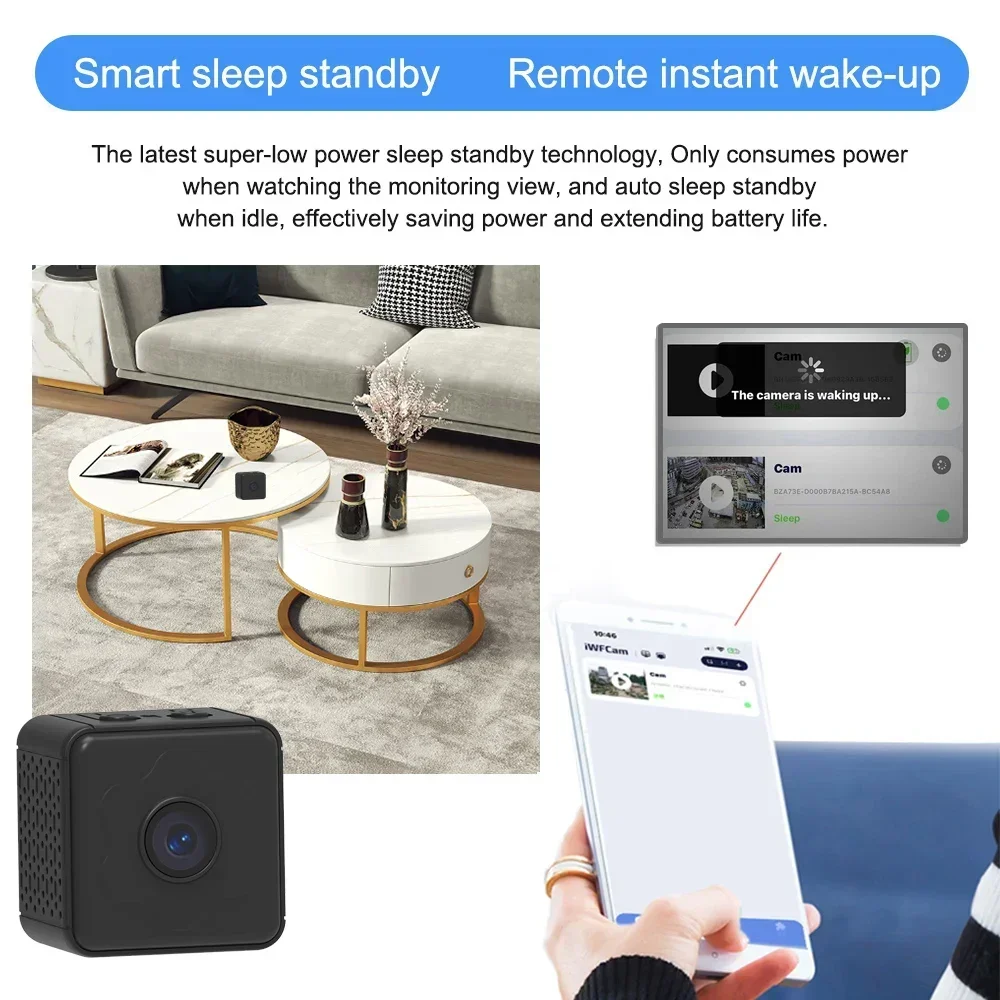 Remote Monitor Camera Tiny Home IP Camera Mini Camera No need to plug in Wireless WiFi Super-long battery life digital cameras
Remote Monitor Camera Tiny Home IP Camera Mini Camera No need to plug in Wireless WiFi Super-long battery life digital cameras