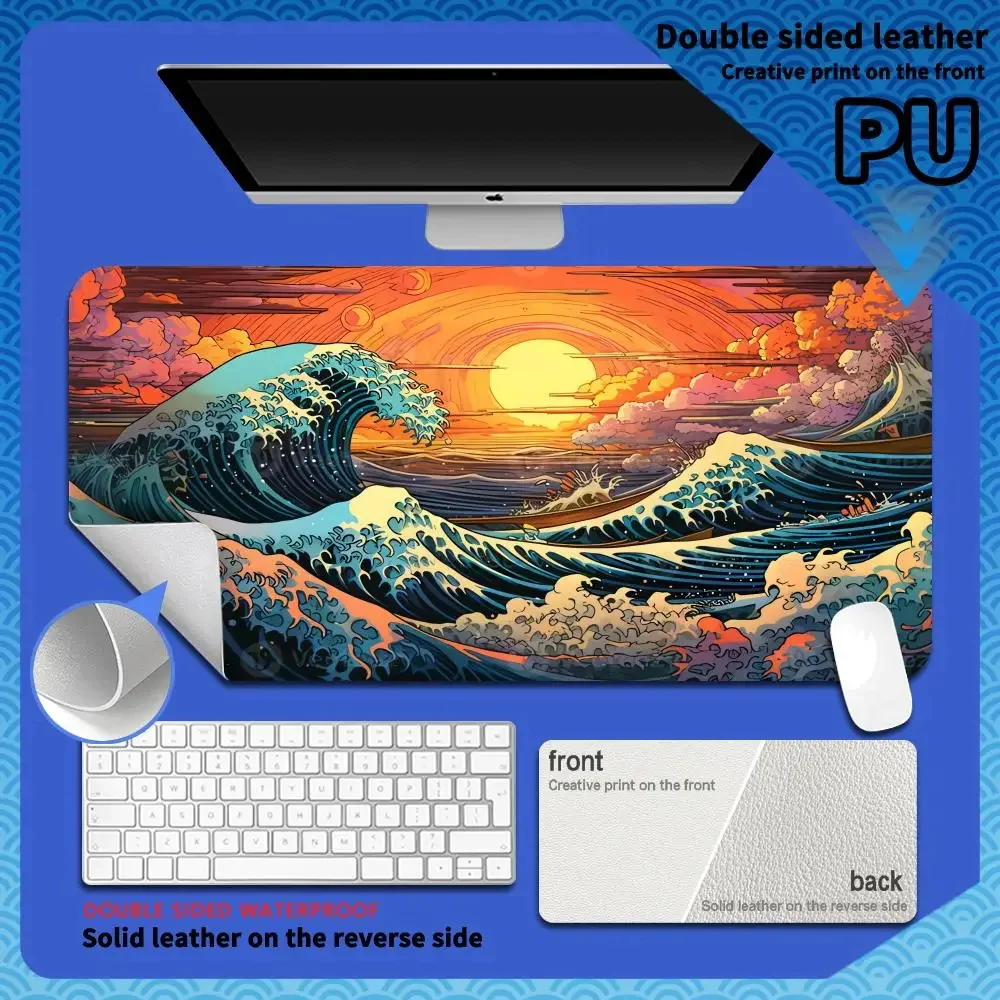 Gaming Leather Mousepad Wave And Cloud HD Mousepad Large Mouse Mat Waterproof Desk Rug PC Desk Mat Design Art Mice 100x50cm Diy
Gaming Leather Mousepad Wave And Cloud HD Mousepad Large Mouse Mat Waterproof Desk Rug PC Desk Mat Design Art Mice 100x50cm Diy
