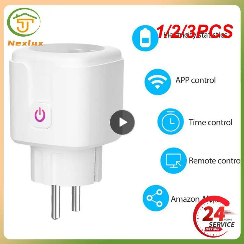 1/2/3PCS Smart WiFi Plug Adaptor 16A Remote Voice Control Power Monitor Socket Outlet Timing Function work with Alexa
1/2/3PCS Smart WiFi Plug Adaptor 16A Remote Voice Control Power Monitor Socket Outlet Timing Function work with Alexa