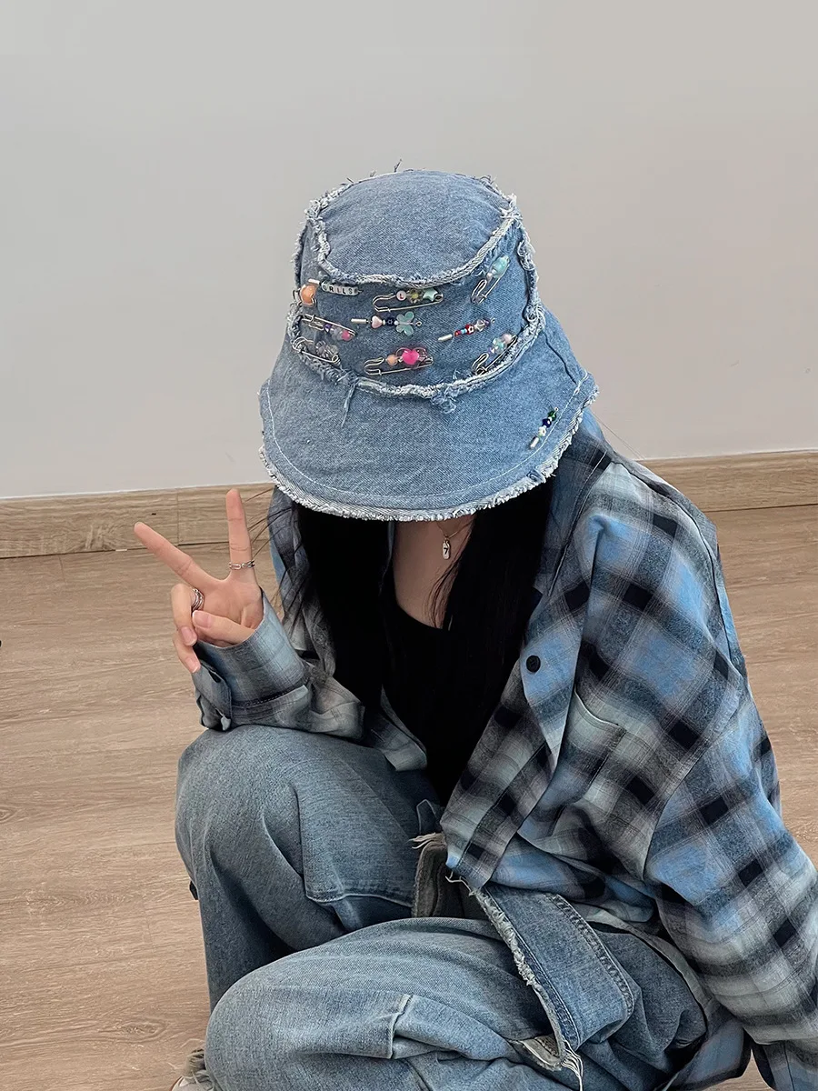 2023 New Candy DIY Pin Fisherman Hat Minority Design Denim Hat Ins Same Basin Cap
2023 New Candy DIY Pin Fisherman Hat Minority Design Denim Hat Ins Same Basin Cap