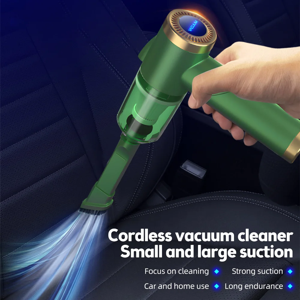 Wireless Handheld Car Vacuum Cleaner 90 Degrees Foldable Portable Vacuum Cleaner 9000Pa Suction 120W Rechargeable with LED
Wireless Handheld Car Vacuum Cleaner 90 Degrees Foldable Portable Vacuum Cleaner 9000Pa Suction 120W Rechargeable with LED