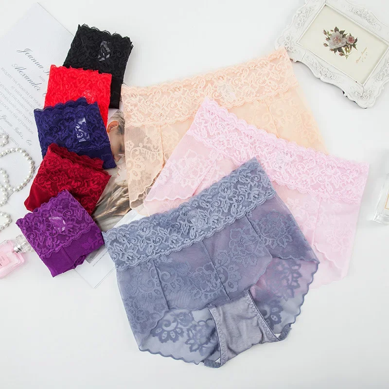 New Fashion and Versatile Solid Color Autumn and Winter High Waist Lace Briefs, Women's Panties, Antibacterial Double Waistband
New Fashion and Versatile Solid Color Autumn and Winter High Waist Lace Briefs, Women's Panties, Antibacterial Double Waistband