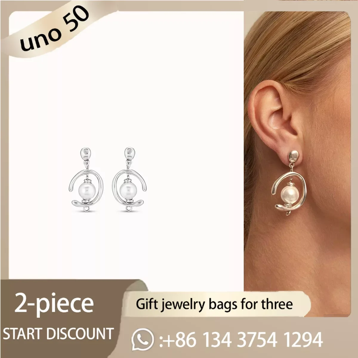 2024 Classic UNO DE 50 Fashion Classic 925 Silver Stud Earrings For Women Cost-Effective Jewelry
2024 Classic UNO DE 50 Fashion Classic 925 Silver Stud Earrings For Women Cost-Effective Jewelry