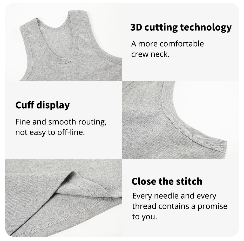 1/3/5 pcs Men's Cotton Sleeveless Thin Vest Young Men's Wide-shouldered Sports Fitness Slim Vest Thin Joker Tight Vest Breathabl 22 S7c99554030b14bd6a438f4b47b5f96d83