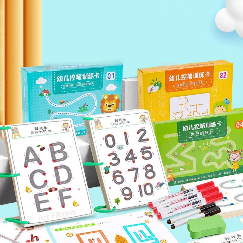 Magic Tracing Workbook Children Montessori Drawing Copy Book Pen Control Training Color Shape Math Match Game Set Toddler Learn
Magic Tracing Workbook Children Montessori Drawing Copy Book Pen Control Training Color Shape Math Match Game Set Toddler Learn