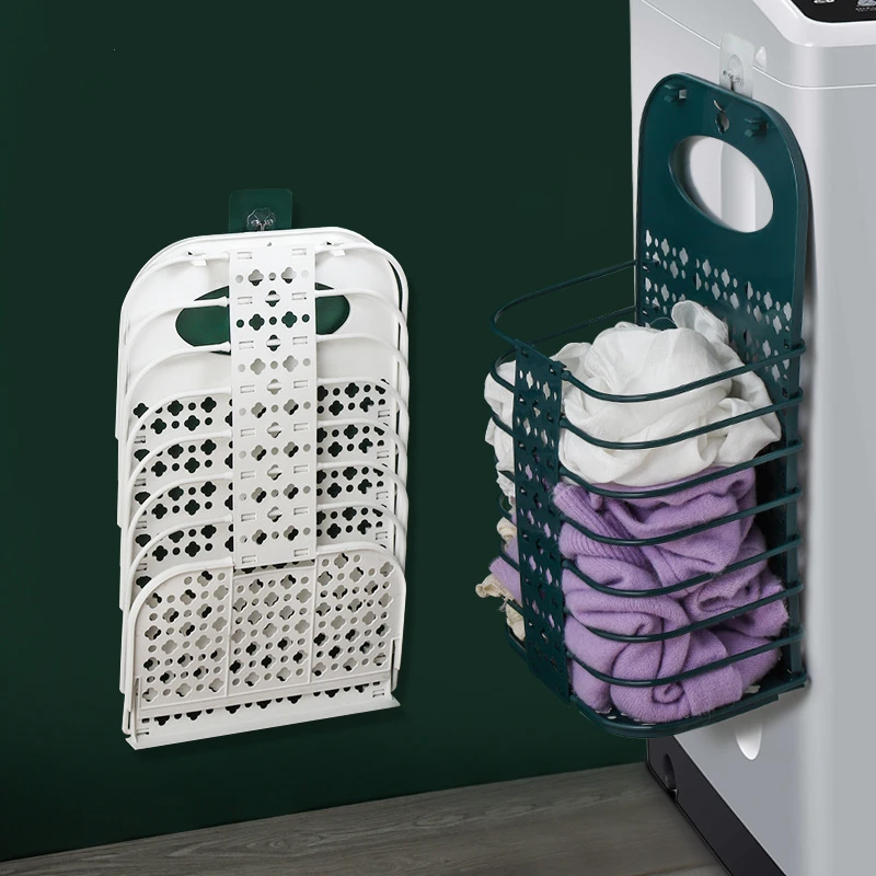Wall Mounted Folding Dirty Laundry Clothes Basket Portable Storage Organizers Hamper Holder Bucket Home Bathroom Accessories
Wall Mounted Folding Dirty Laundry Clothes Basket Portable Storage Organizers Hamper Holder Bucket Home Bathroom Accessories