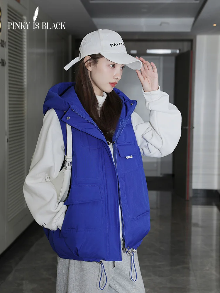 PinkyIsBlack Winter Down Puffer Vest Women Casual All-match Sleeveless Jacket Winter Short Bodywarm Waistcoat Winter Hooded Vest
PinkyIsBlack Winter Down Puffer Vest Women Casual All-match Sleeveless Jacket Winter Short Bodywarm Waistcoat Winter Hooded Vest