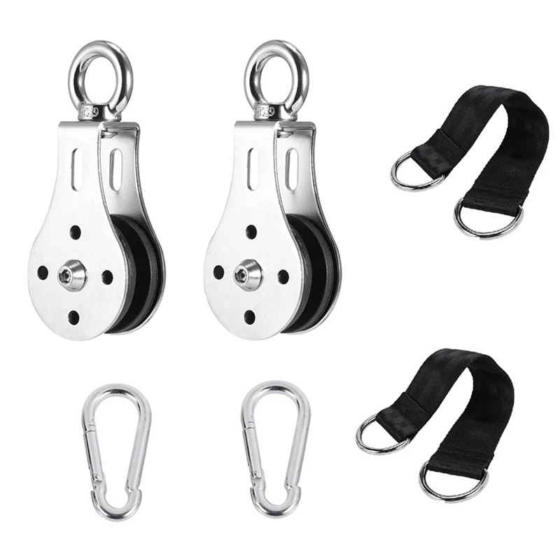 Lifting Pulley Pulley Block Gym Cable Pulley 360° Gym Accessories For DIY Home Gym Pulley System Fitness Equipment
Lifting Pulley Pulley Block Gym Cable Pulley 360° Gym Accessories For DIY Home Gym Pulley System Fitness Equipment