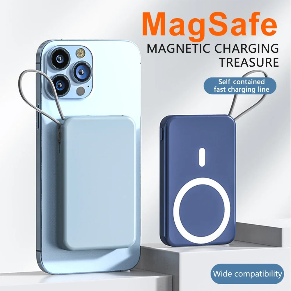 Wireless 15W magnetic power bank treasure comes with its own line 22.55W super fast charging mobile power supply
Wireless 15W magnetic power bank treasure comes with its own line 22.55W super fast charging mobile power supply