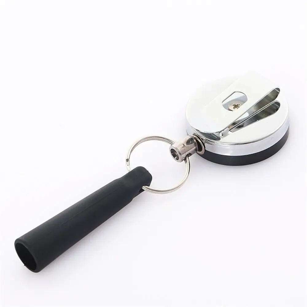 

Heavy Duty Retractable Pen Pull Holder Key Ring Chain Belt Clip Pencils Anti Lost Rope Silicone Stainless Steel Carpenter