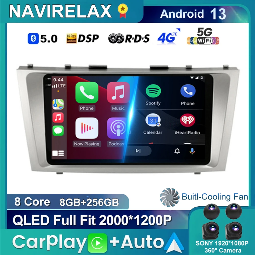 Android 13 мультимедийный видеоплеер для Toyota Camry 40 50 2006-2011, беспроводная стереосистема навигации SWC, радио, DSP, BT
Android 13 мультимедийный видеоплеер для Toyota Camry 40 50 2006-2011, беспроводная стереосистема навигации SWC, радио, DSP, BT