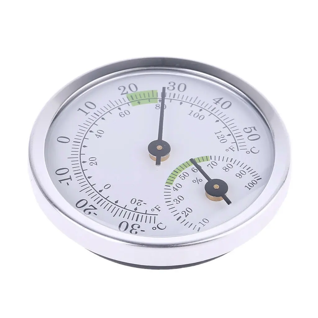 

Compact Houses Offices Workshops Monitor Thermometer Hygrometer Indoor Analog Meter Household Wall Mounted Temperature Humidity