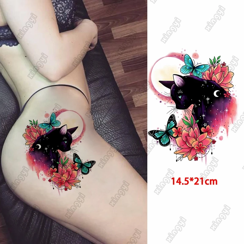 Waterproof Temporary Tatto Sticker Blue Cat Butterfly Moon Flash Tattoo Women Clock Skeleton Root Body Art Arm Fake Tatoo Men
Waterproof Temporary Tatto Sticker Blue Cat Butterfly Moon Flash Tattoo Women Clock Skeleton Root Body Art Arm Fake Tatoo Men