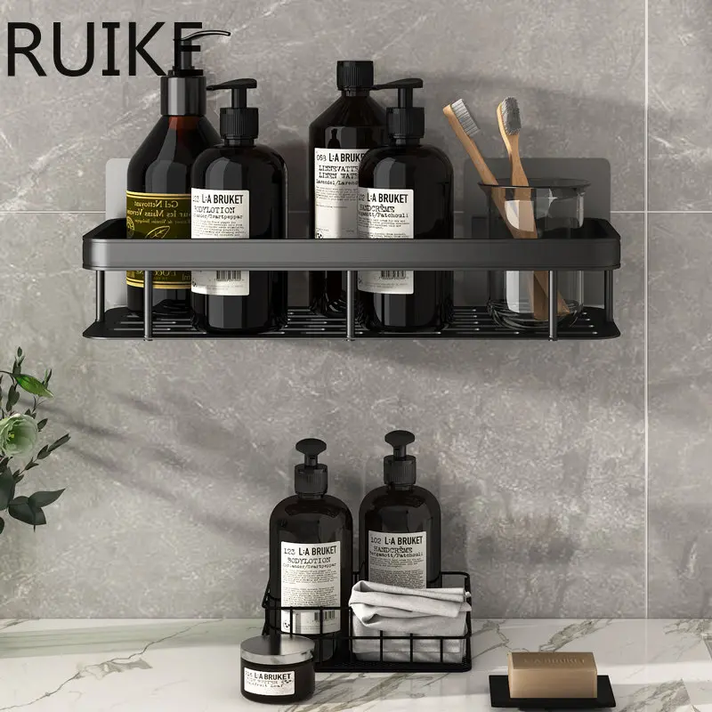 Bathroom Shelf Makeup Storage Organizer Aluminum Alloy Shampoo Rack Shower Shelf Bathroom Accessories No Drill Wall Shelf
Bathroom Shelf Makeup Storage Organizer Aluminum Alloy Shampoo Rack Shower Shelf Bathroom Accessories No Drill Wall Shelf