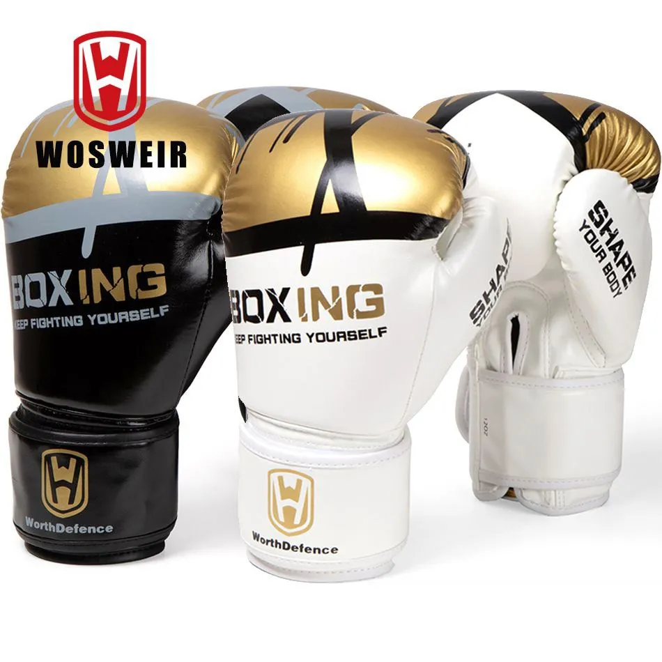 WOSWEIR Kick Boxing Gloves Men Women PU Karate Muay Thai Guantes De Boxeo Free Fight MMA Sanda Training Adults Kids Equipment
WOSWEIR Kick Boxing Gloves Men Women PU Karate Muay Thai Guantes De Boxeo Free Fight MMA Sanda Training Adults Kids Equipment