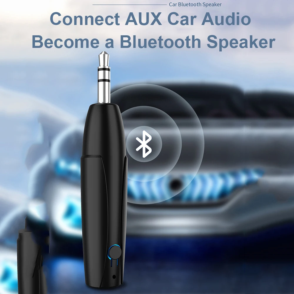 

3.5mm Jack Wireless Bluetooth-Compatible 5.0 Receiver Adapter For Car Music Audio Aux Headphone Receiver Handsfree Speaker