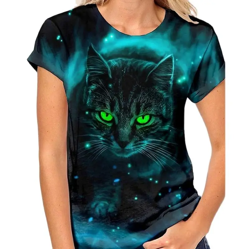 Fashion Tshirt Women 3D Cat Printing Ladies Clothing Summer Short Sleeve Harajuku Tops O Neck Quick Dry Oversized Girl T-Shirt
Fashion Tshirt Women 3D Cat Printing Ladies Clothing Summer Short Sleeve Harajuku Tops O Neck Quick Dry Oversized Girl T-Shirt