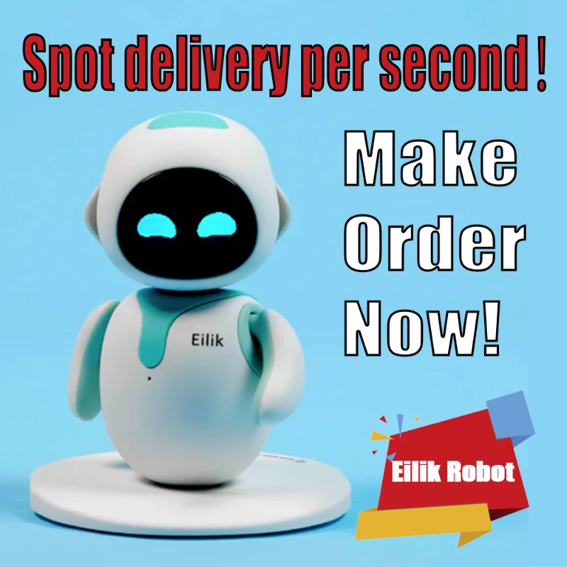 New Christmas Gift Eilik Robot Toy Smart Partner Pet Robot Desktop Toy Launched! Don't wait! Deliver now!
New Christmas Gift Eilik Robot Toy Smart Partner Pet Robot Desktop Toy Launched! Don't wait! Deliver now!