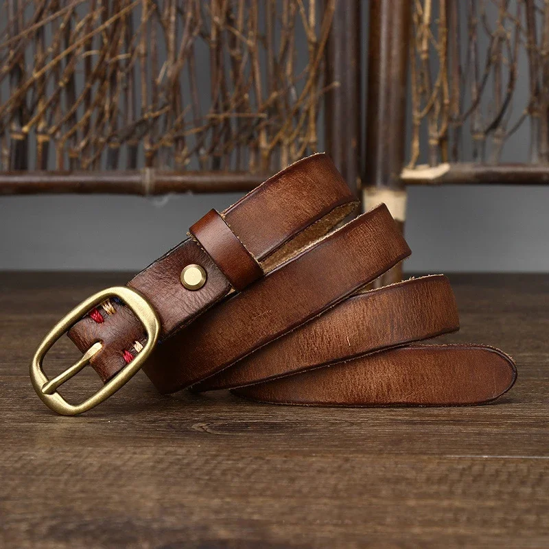2.3cm Do Old Copper Buckle Width Women Cowskin Genuine Leather Belt For Female Strap Ladies Adjustable Belts Retro High Quality
2.3cm Do Old Copper Buckle Width Women Cowskin Genuine Leather Belt For Female Strap Ladies Adjustable Belts Retro High Quality