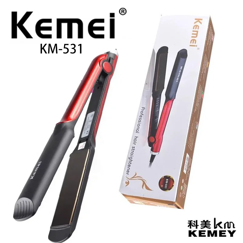 

Kemei Electric Hair Straightener And Curler KM-531 Hair Iron High Quality Hair Iron