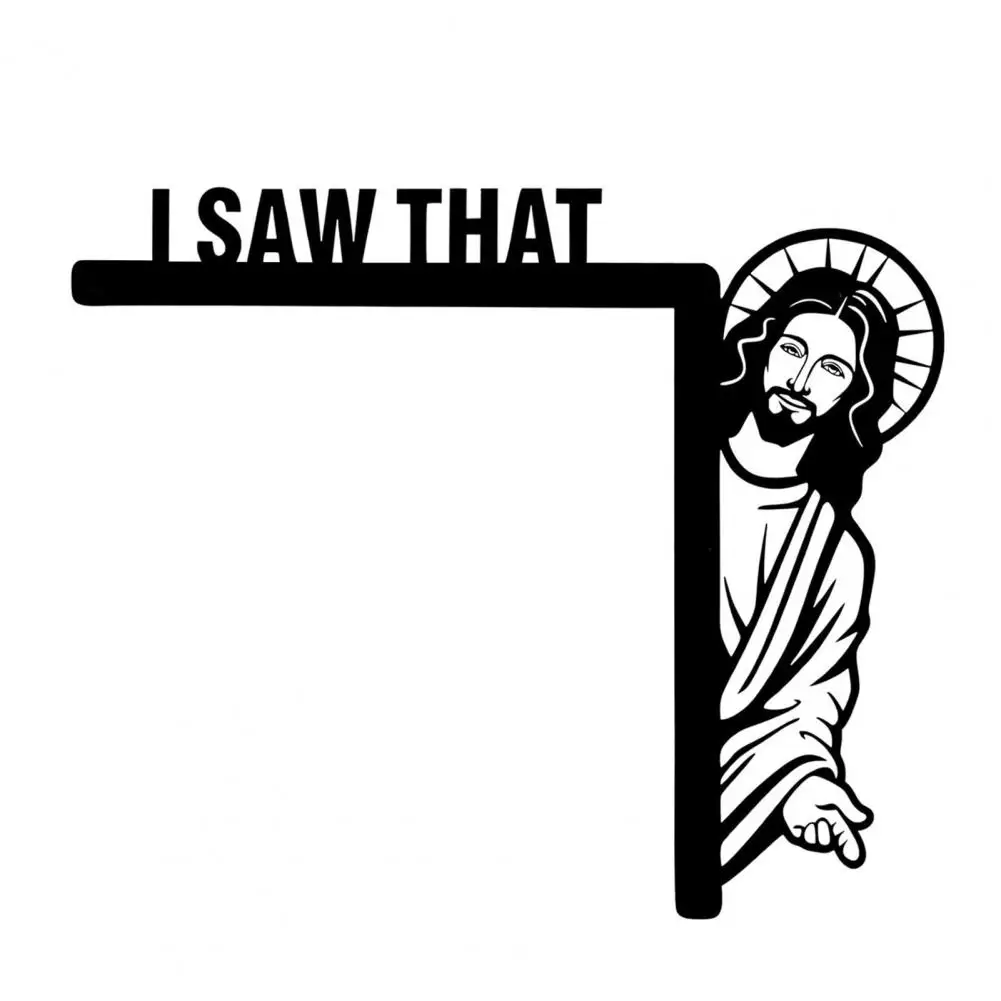 Quirky Door Frame Accessory Funny Jesus Door Frame Decor Wood Sign for Home Wall Furniture Unique Corner Ornament for Mirror
Quirky Door Frame Accessory Funny Jesus Door Frame Decor Wood Sign for Home Wall Furniture Unique Corner Ornament for Mirror