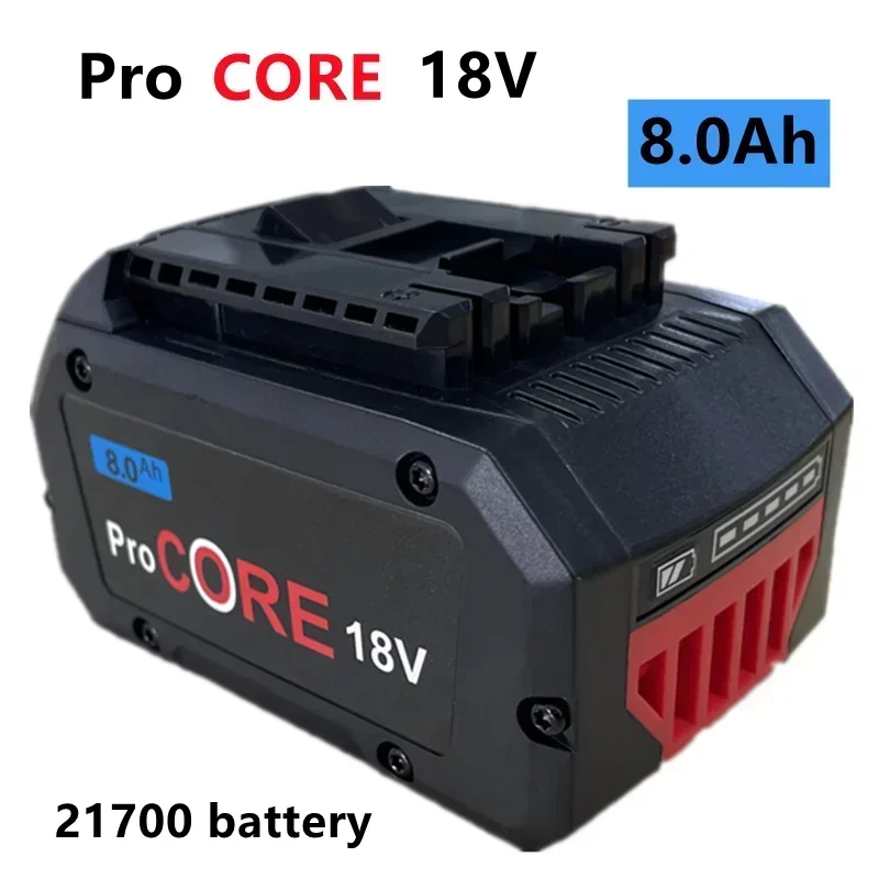 18V 8000mAh ProCORE Ersatz Batterie für Bosch 18V Professionelle System Cordless Werkzeuge BAT609 BAT618 GBA18V80 21700 Zelle
18V 8000mAh ProCORE Ersatz Batterie für Bosch 18V Professionelle System Cordless Werkzeuge BAT609 BAT618 GBA18V80 21700 Zelle