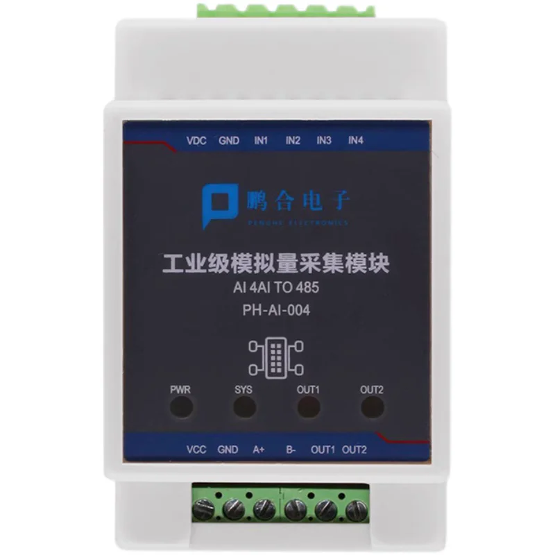 

Analog quantity acquisition module voltage and current data acquisition Analog quantity input 4-20mA to 485 module 4 channels