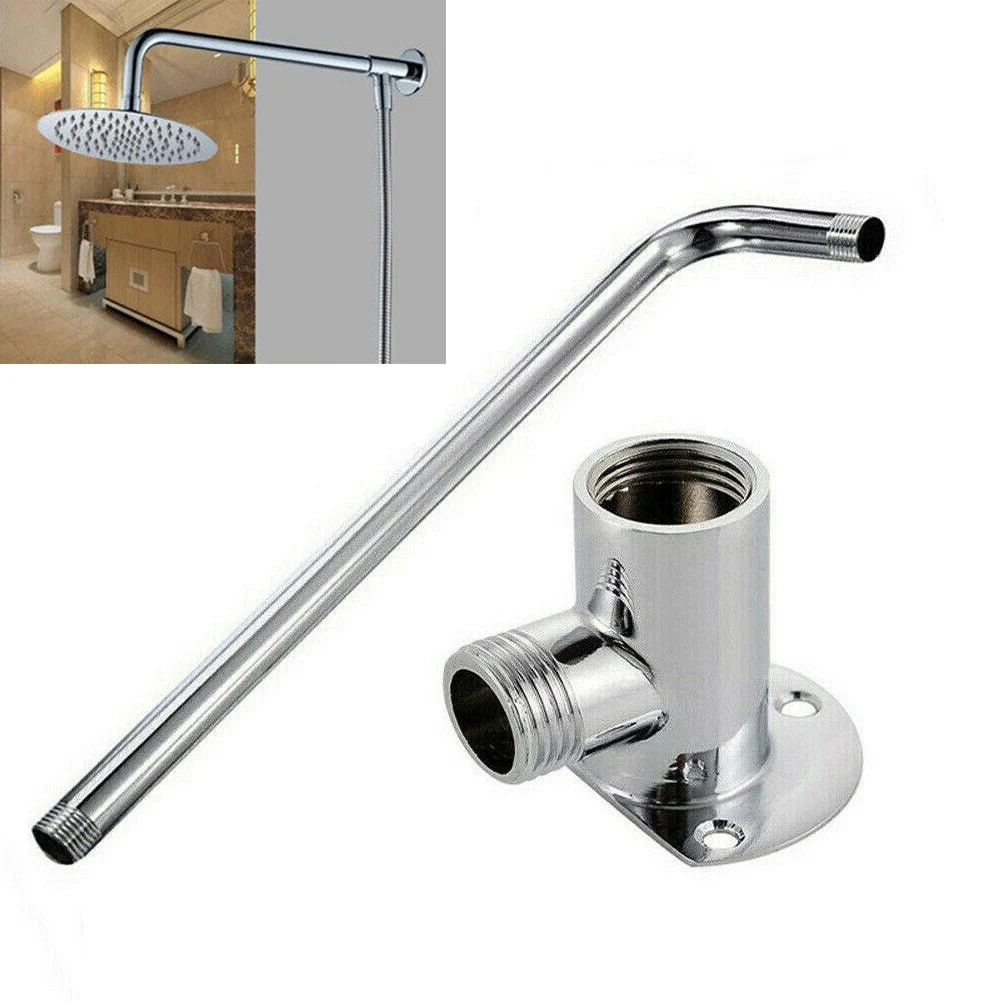 Bathroom Accessories Stainless-Steel Shower Arm Bottom Hose Wall Mounted Shower Head Extension Stainless Steel Shower Head Arm
Bathroom Accessories Stainless-Steel Shower Arm Bottom Hose Wall Mounted Shower Head Extension Stainless Steel Shower Head Arm