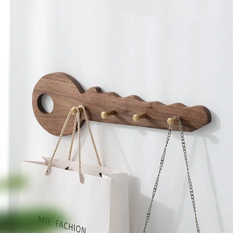 Black Walnut Maple Key Shape Hook Home Living Room Brass Wooden Key Decorative Hook Wall Hanging Towel Rack Wall Storage Shelf
Black Walnut Maple Key Shape Hook Home Living Room Brass Wooden Key Decorative Hook Wall Hanging Towel Rack Wall Storage Shelf