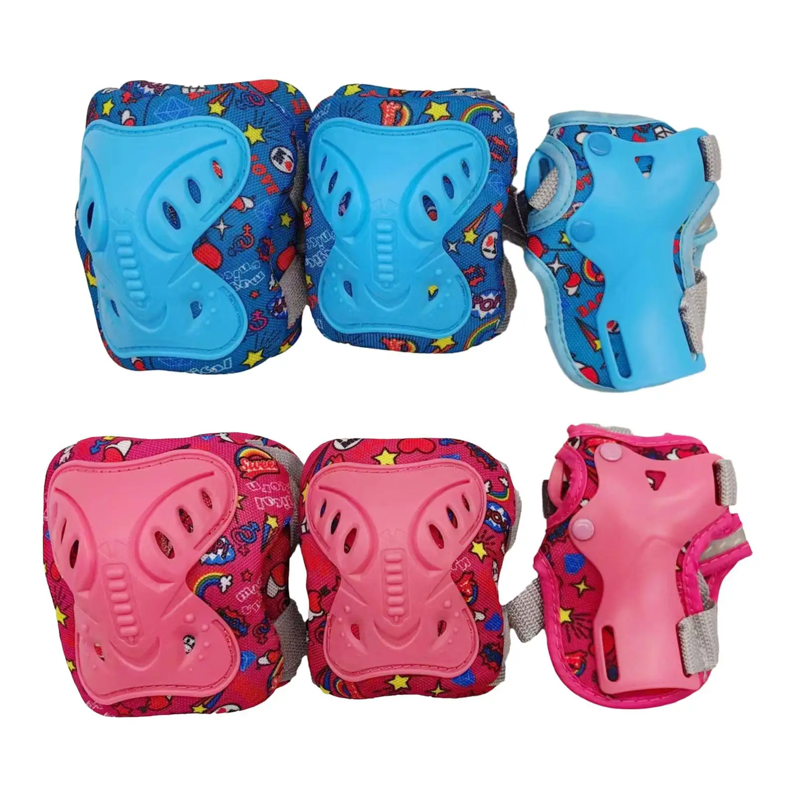 

Knee Pad Elbow Pads Wrist Pads Kids Protective Gear Set for Skateboarding