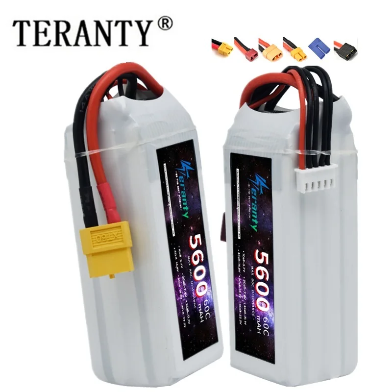 4S 14.8V 5600mAh LiPo Battery With XT60 XT90 T TRX EC5 Plug For RC Helicopter RC Airplane Quadrotor Drone Truck Car Boat 60C
4S 14.8V 5600mAh LiPo Battery With XT60 XT90 T TRX EC5 Plug For RC Helicopter RC Airplane Quadrotor Drone Truck Car Boat 60C