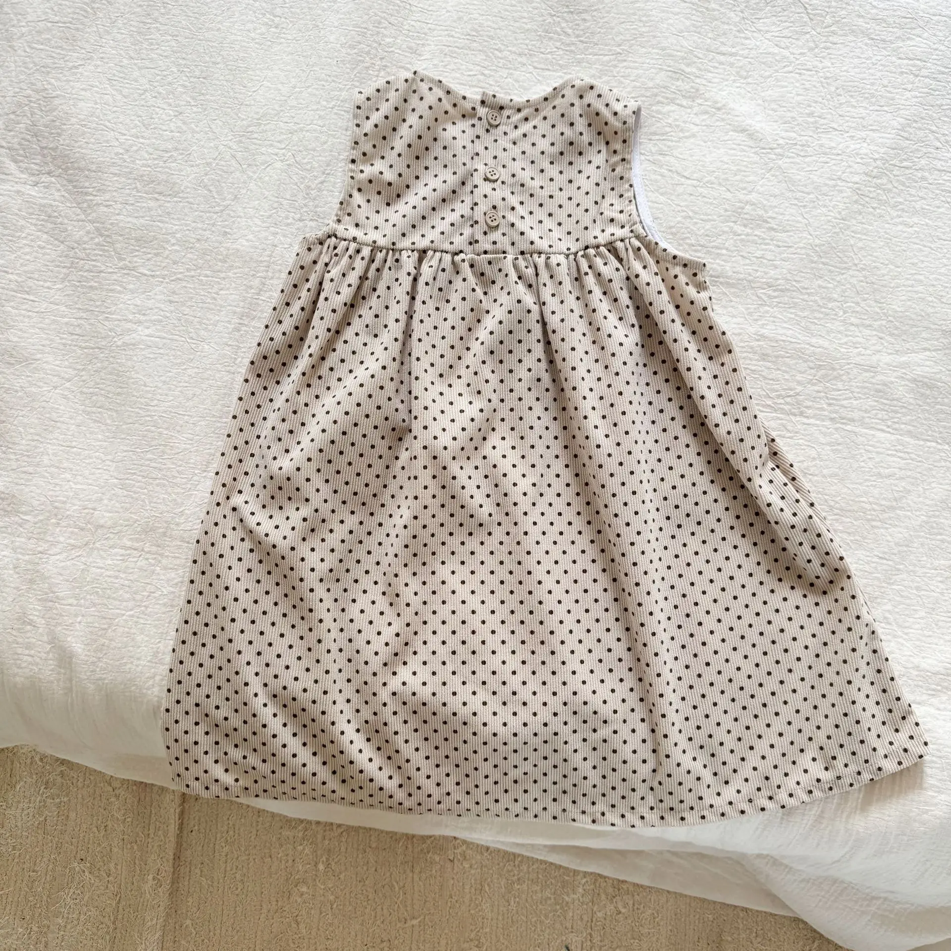 2025 Autumn New Children Sleeveless Dress Corduroy Girls Cute Polka Dot Vest Dress Kids Casual Dress Baby Girl Princess Dress 13 S7ca825fd8a4f43fe886de58e4d6f510eJ