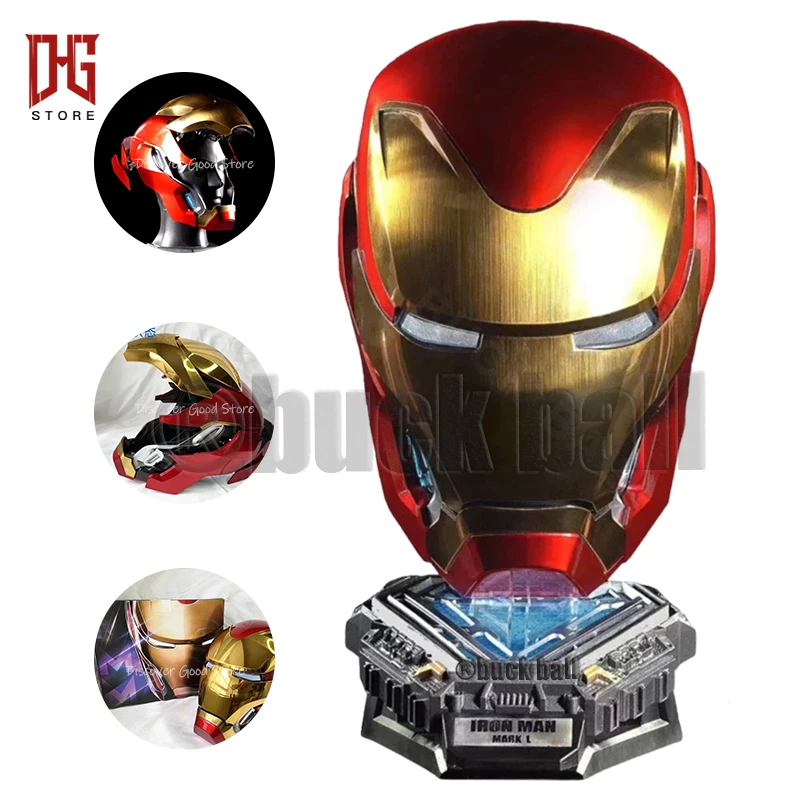 

1:1 MK50 Iron Man Helmet New MK5 Ironman Mask Voice Control Avengers War MachineCosplay With Led Light Electronic Close Gifts