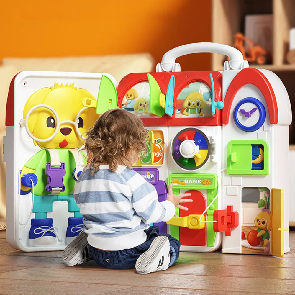 Baby Montessori Busy Board Activity Toys Home Appliances Play House Toys Puzzle Early Education Focus Smart Board
Baby Montessori Busy Board Activity Toys Home Appliances Play House Toys Puzzle Early Education Focus Smart Board