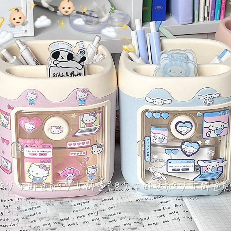 Kawaii Sanrio Cartoon Mymelody Cinnamoroll Pen Holder Desktop Storage Box Student Multi-Functional Makeup Brush Storage Gift
Kawaii Sanrio Cartoon Mymelody Cinnamoroll Pen Holder Desktop Storage Box Student Multi-Functional Makeup Brush Storage Gift