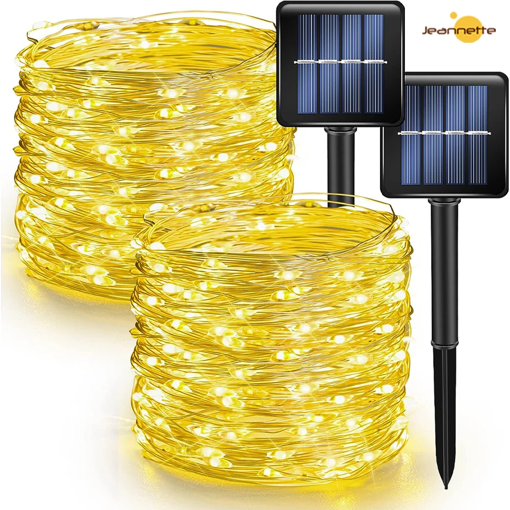 Solar Outdoor String Light LED Fairy String Light Waterproof Garland 8 Mode Garden Yard Party Christmas Decoration Copper Lamp
Solar Outdoor String Light LED Fairy String Light Waterproof Garland 8 Mode Garden Yard Party Christmas Decoration Copper Lamp