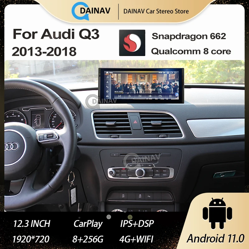 Qualcomm 662 8 Core Android 11 System Car Multimedia Radio For Audi Q3 13-19 WIFI SIM RAM BT IPS Touch Screen GPS Navigation
Qualcomm 662 8 Core Android 11 System Car Multimedia Radio For Audi Q3 13-19 WIFI SIM RAM BT IPS Touch Screen GPS Navigation