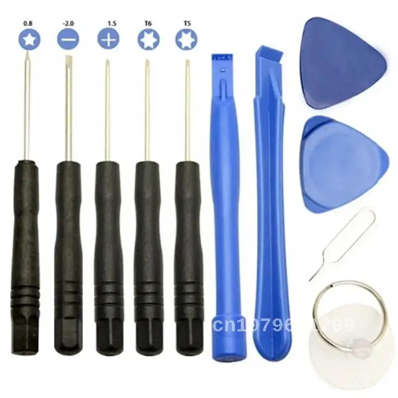 

Professional 11 in 1 Smartphone Screwdrivers Tool Set Opening Pry Repair Tool Kits for iPhone Samsung HTC Moto Sony Cell Phones