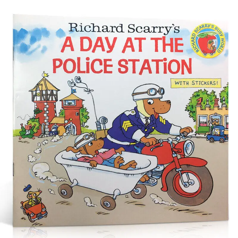 

MiluMilu Richard Scarry’s A Day At The Police Station Buku Imported English Books For Children's EnlightEnmEnt
